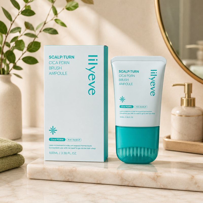 Lilyeve Ampola Capilar Scalp Turn Cica PDRN Brush
