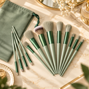 Kit Pincel para Maquiagem Profissional - 13 unidades com Bolsa de Veludo