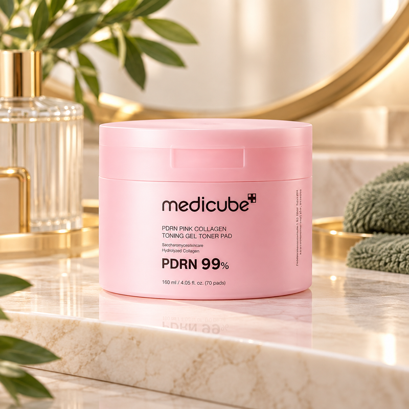 Medicube PDRN Pink Collagen Toning Gel Toner Pad - 70 Pads